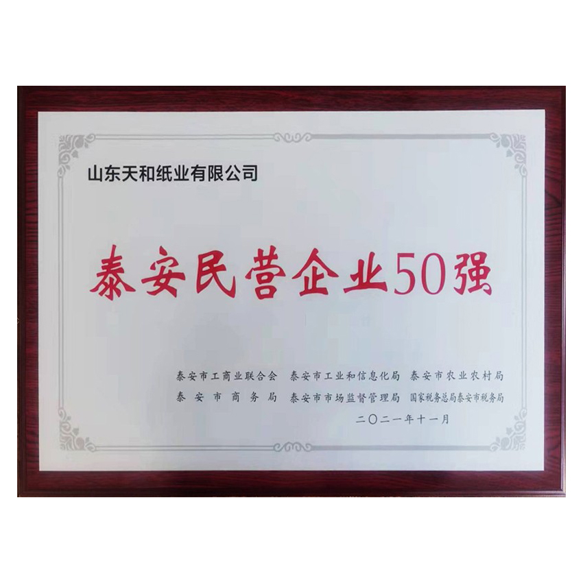 泰安民营企业50强