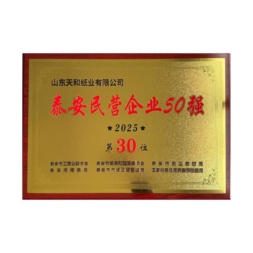 泰安民营企业50强
